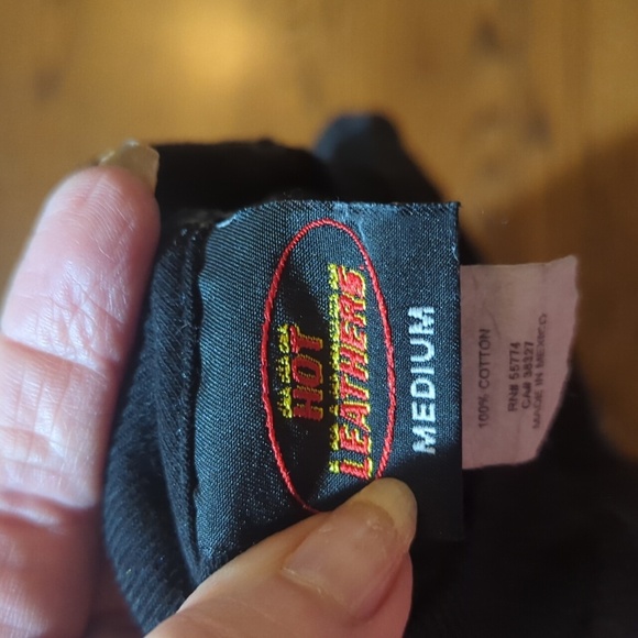 Hot Leather Black Graphic Long Sleeve Shirt 2018 Roar To The Shore Motorcycle M - Picture 3 of 8